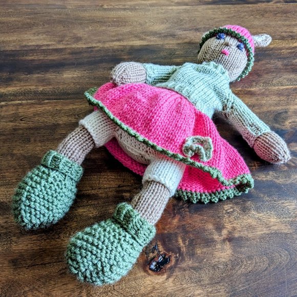 Meet Rose - Hand made Tricot doll baby birthday gift 20 inches - - Picture 4 of 5